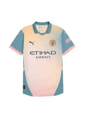 Puma Manchester City 24/25 Size `M` Men's Authentic Jersey Blue 778616-04 NEW